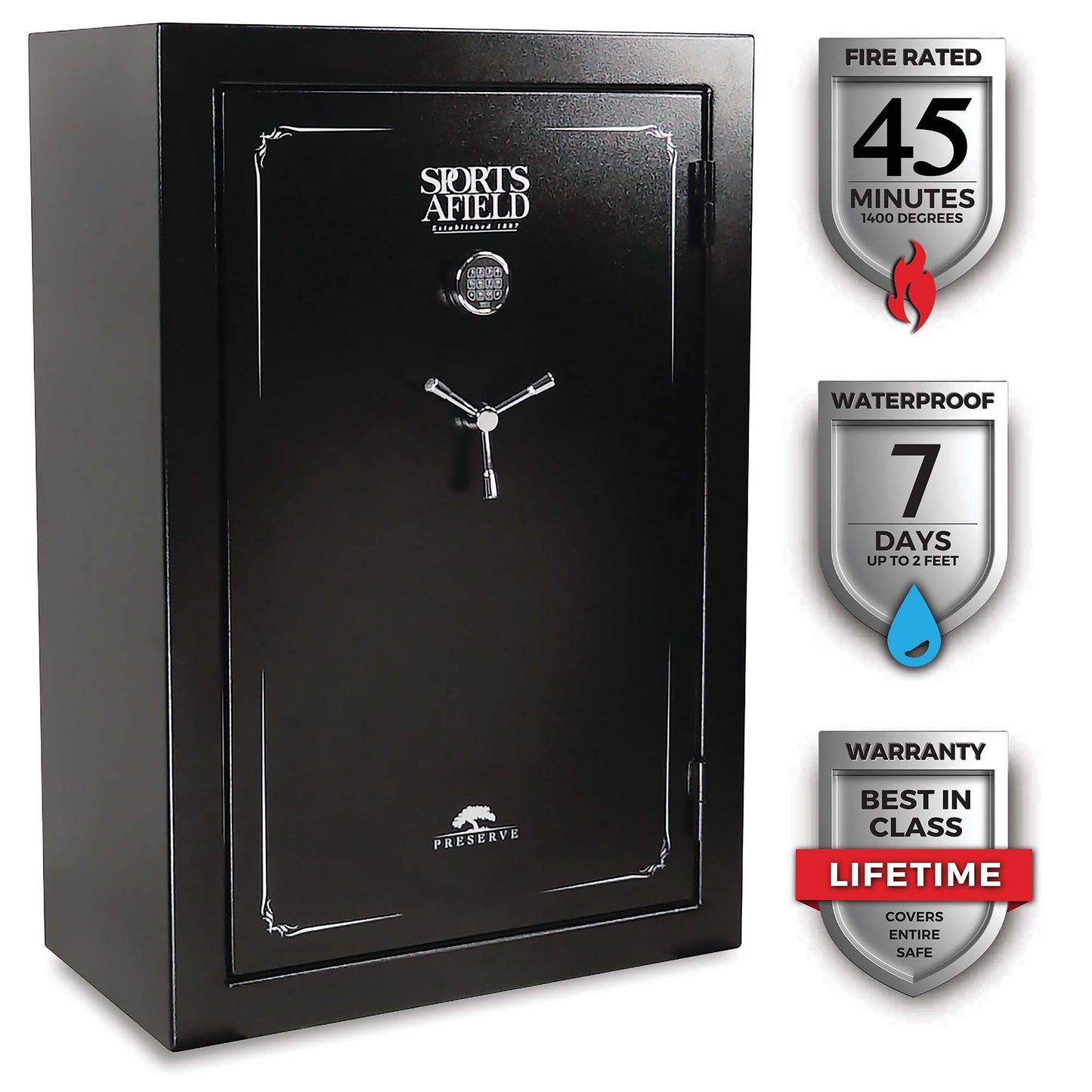 Sports Afield Preserve SA5940P 40 capacity Fire & Water Safe