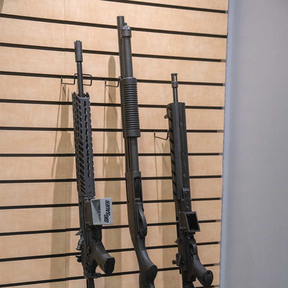 Vertical Gun Hooks - Slatwall / Pegboard Gun Display Rack - 10 Pack